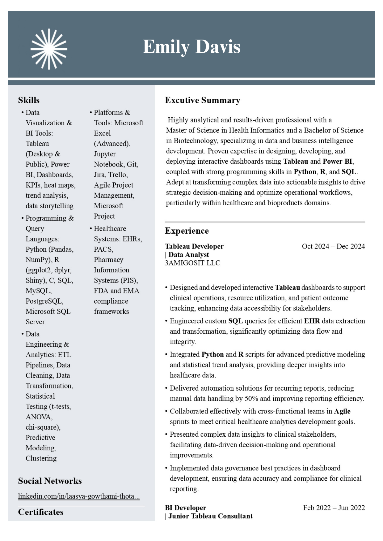 Nexus Template Resume Template